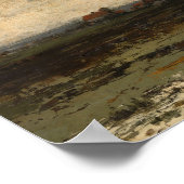 Boerderijen bij zonsondergang Jean Pierre Francois Poster (Hoek)