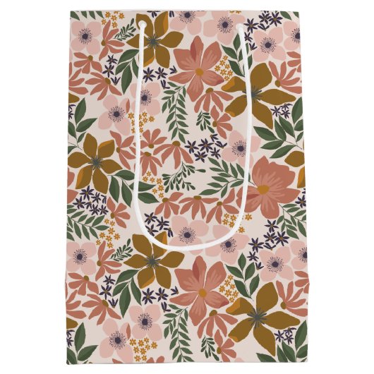 Boerderijen bloem medium cadeauzakje (Achterkant)