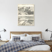 Boerderijen, Capay Valley, Madison Canvas Afdruk (Insitu (Slaapkamer))