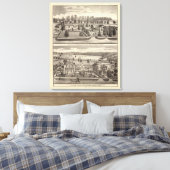 Boerderijen en ingezetenschap van WR Blodgett & GC Canvas Afdruk (Insitu (Slaapkamer))