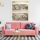 Boerderijen en ingezetenschap van WR Blodgett & GC Canvas Afdruk (Insitu (Woonkamer))