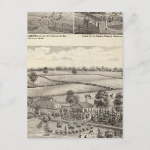 Boerderijen en woningen in Magnolia Briefkaart
