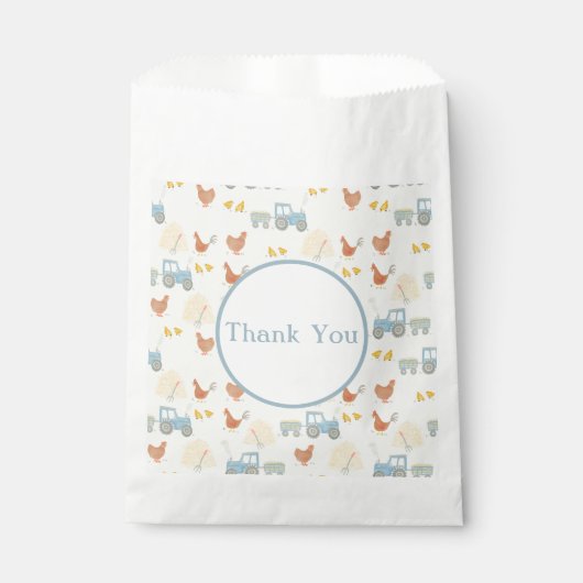 Boerderijen goodiebag bedankzakje (Voorkant)