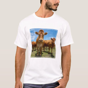 Boerderijen   Groep bruine Koe T-shirt