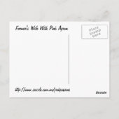 Boerderijen huis met kippen briefkaart (Achterkant)