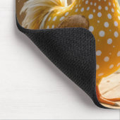 Boerderijen kippen met witte eieren muismat (Hoek)