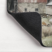 Boerderijen Muismat met rode schuur (Hoek)