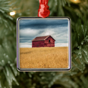 Boerderijen Oude Rode Barn Metalen Ornament