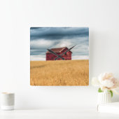 Boerderijen | Oude Rode Barn Vierkante Klok (Huis)