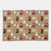 Boerderijen patroon keukenhanddoeken (Horizontaal)