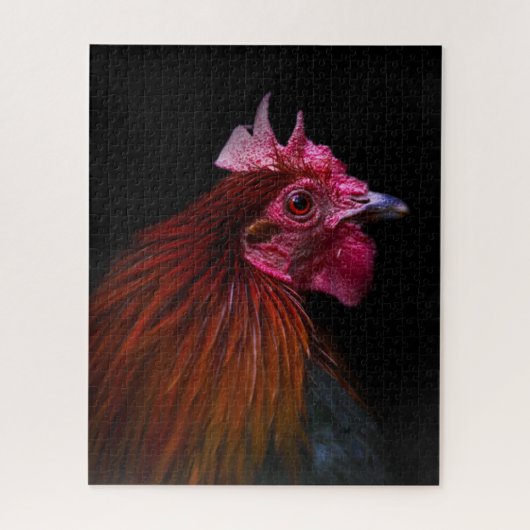 Boerderijen | Rooster Head Shot Legpuzzel (Verticaal)