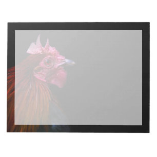 Boerderijen Rooster Head Shot Notitieblok