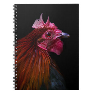 Boerderijen   Rooster Head Shot Notitieboek