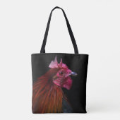 Boerderijen | Rooster Head Shot Tote Bag (Achterkant)