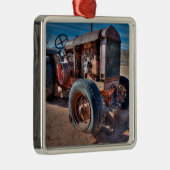 Boerderijen | Rusty Antiek tractor Metal Ornament (Rechts)