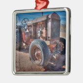 Boerderijen | Rusty Antiek tractor Metal Ornament (Links)