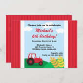 Boerderijen tractor hills en tarwekinderen verjaar kaart (Voorkant / Achterkant)