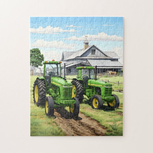 Boerderijen trekker puzzel (Verticaal)