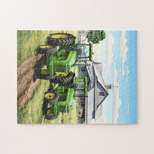Boerderijen trekker puzzel legpuzzel (Horizontaal)