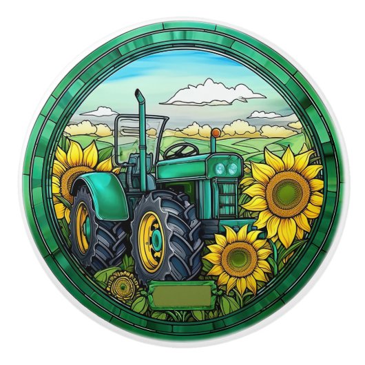 Boerderijen trekkerladeknoppen keramische knop (Voorkant)