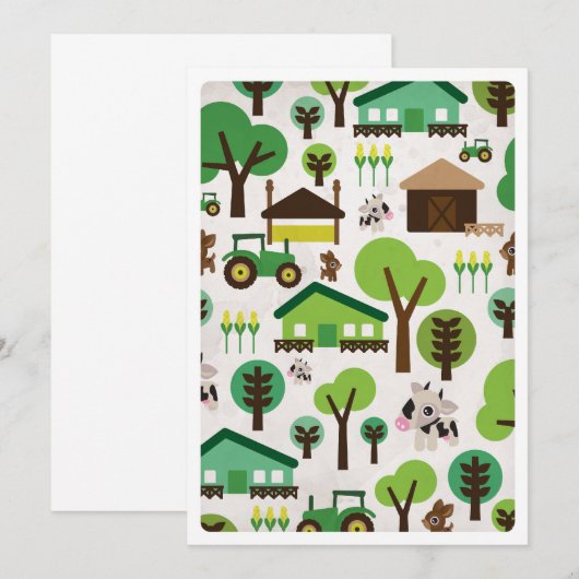 Boerderijen trekkers kaart (Voorkant / Achterkant)