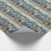 Boerderijen, trekkers, rugleuningen, Boerderijen Cadeaupapier (Hoek)