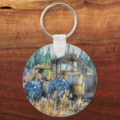 Boerderijen, trekkers, rugleuningen, Boerderijen Sleutelhanger (Voorkant)