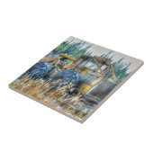 Boerderijen, trekkers, rugleuningen, Boerderijen Tegeltje (Zijkant)