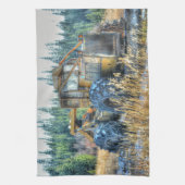 Boerderijen, trekkers, rugleuningen, Boerderijen Theedoek (Verticaal)