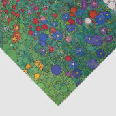 Boerderijen tuin met zonnebloemen van After Gustav Tissuepapier (Detail)