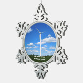 Boerderijen van kerst van Ohio Tin Sneeuwvlok Ornament (Rechts)