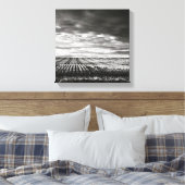 boerderijen velden canvas afdruk (Insitu (Slaapkamer))
