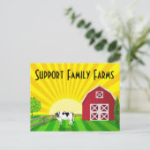 Boerderijen voor de supportreeks briefkaart (Staand voorkant)