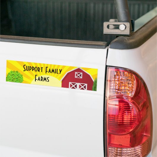 Boerderijen voor de supportreeks bumpersticker (Op Truck)