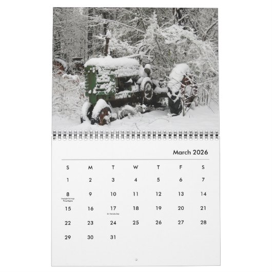 Boerderijen voor landscharniertractoren kalender (Mar 2026)