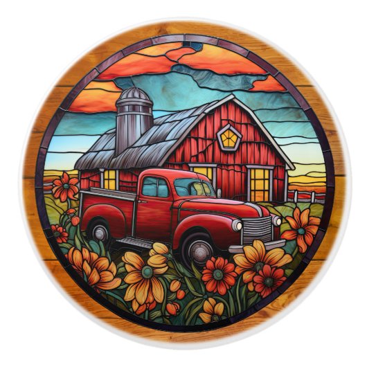 Boerderijen vrachtwagenladeknoppen keramische knop (Voorkant)