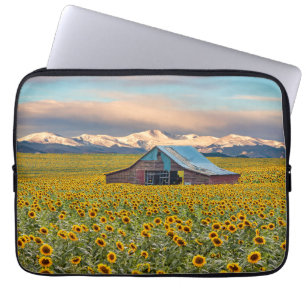 Boerderijen   Zonnebloemveld Laptop Sleeve