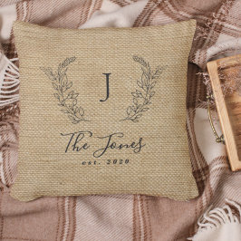  boerderijfamilie, monogrammen kussen