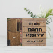 Boerderijfeest uitnodiging (alle tekst aanpasbaar) (Staand voorkant)