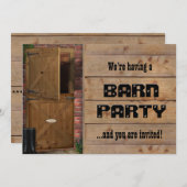 Boerderijfeest uitnodiging (alle tekst aanpasbaar) (Voorkant / Achterkant)