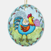 Boerderijhaan Keramisch Ornament (Links)