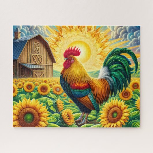 Boerderijhaan Legpuzzel (Horizontaal)