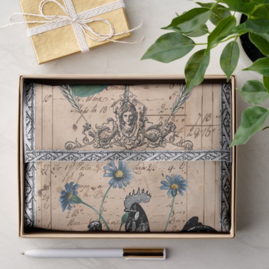  boerderijhaan tissuepapier (Geschenk)