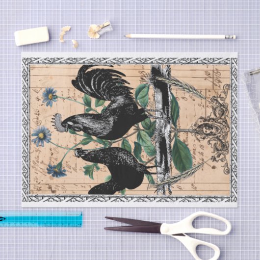  boerderijhaan tissuepapier (Craft)