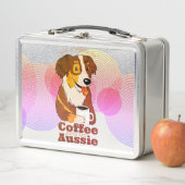 Boerderijhond Aussie Shepherd Coffieliefhebber Des (In situ)