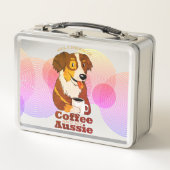 Boerderijhond Aussie Shepherd Coffieliefhebber Des (Voorkant)