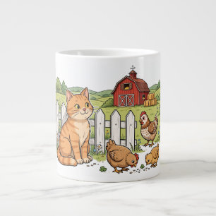 Boerderijkatten & Kippen bij het Hek Grote Koffiekop