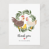 Boerderijkip Baby Shower Briefkaart (Voorkant)