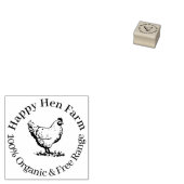 Boerderijkip | Gepersonaliseerde Eierstempel Rubberstempel (Gestempeld)