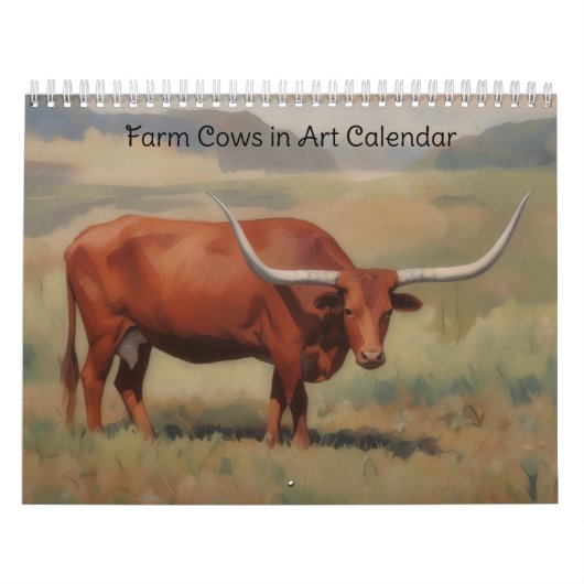 Boerderijkoeien in Kunstkalender Kalender (Hoes)